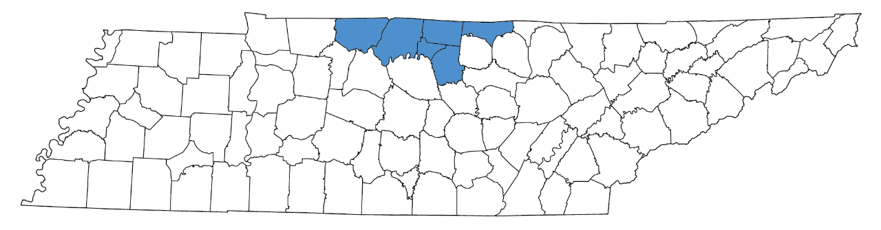 Clay, Macon, Robertson, Smith, Sumner, Trousdale counties